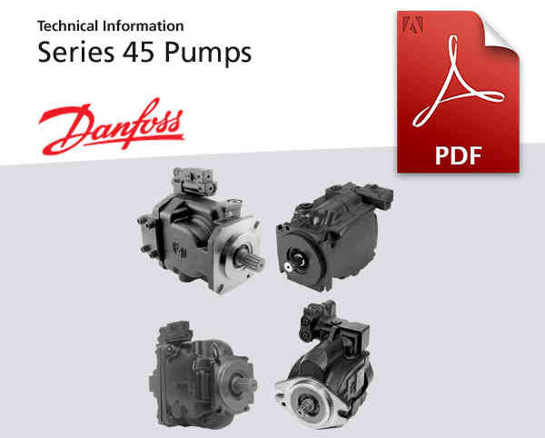 Axialkolbenpumpen Baureihe BR45 von Danfoss Power Solutions, Katalog-Deckblatt