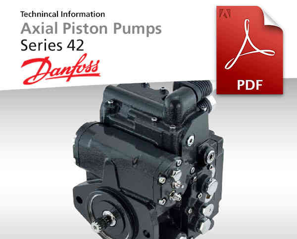 Axialkolbenpumpen Baureihe 42 von Danfoss Power Solutions, Katalog-Deckblatt