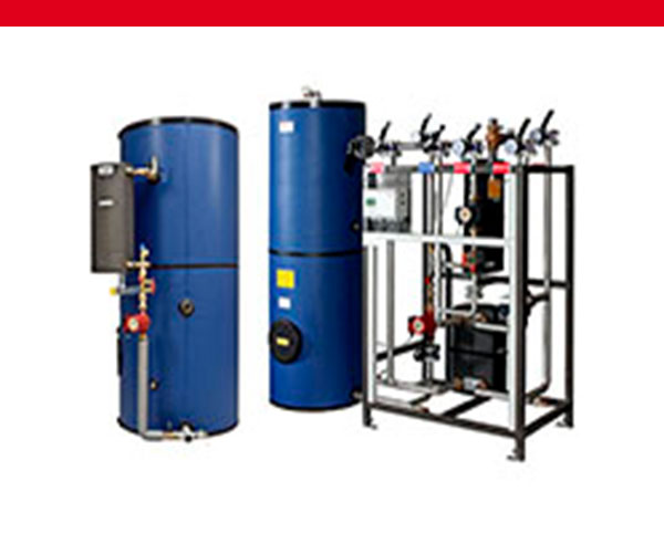 Trinkwassererwärmungssysteme von Danfoss Wärmetechnik, roter Balken oben