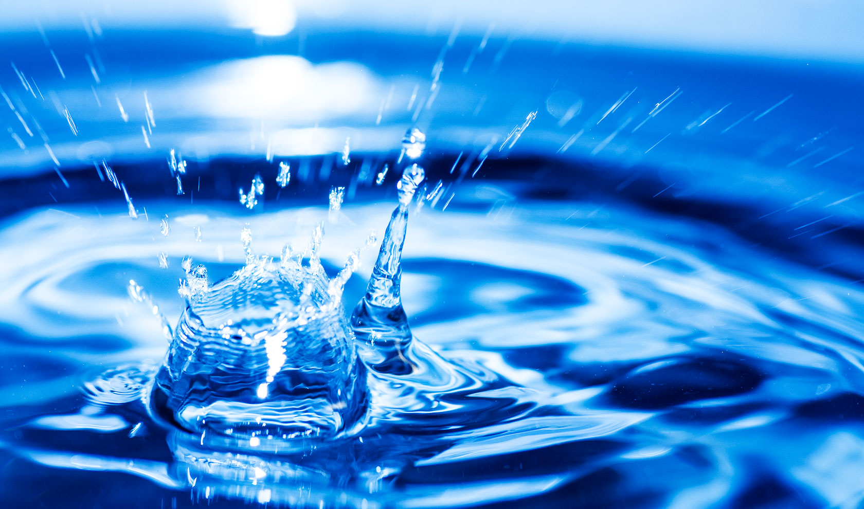 Wassertropfen Wasserhydraulik Frnakonia-Hydraulik, blau, Wasserspritzer, Wasseroberfläche