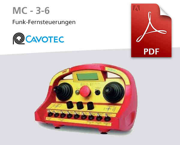 Fernsteuerungen MC-3-6 von Cavotec, Pdf-Datei zum Download