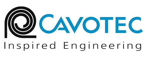 Cavotec Logo, blau schwarz